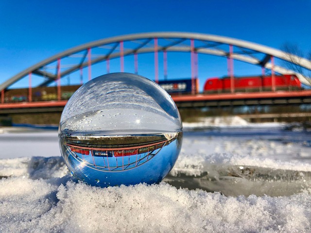 Railroad Bridge Glass Sphere - Free photo on Pixabay - Pixabay
