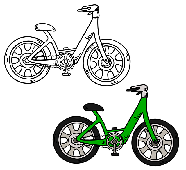 Free bicycle bike ride illustration