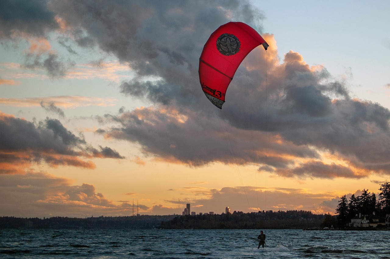 Kite Glider Sunset Beach Free photo on Pixabay