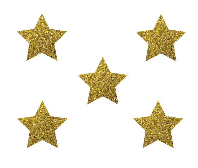 Stars, Night, Shiny, Golden, Gold