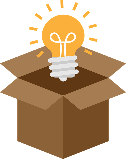 Free light bulb box vector