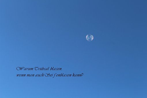 Free Soap Bubbles Saying photo and picture