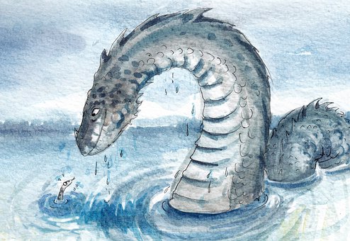 Free Nessi Sea Serpent illustration and picture