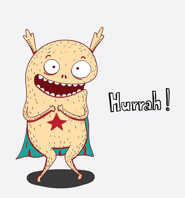 Free monster creature character illustration