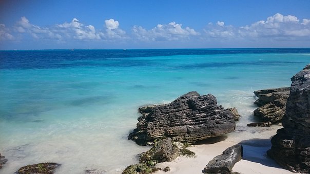 Playa, Cancún, Mexiko, Rocas