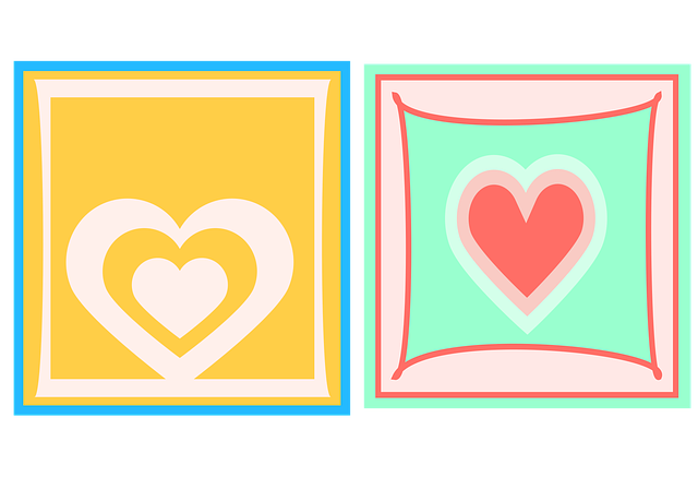 Free decorative heart thanks vector