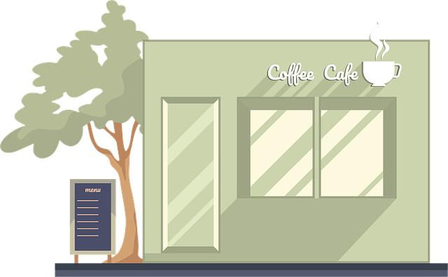 Cafetería, Edificio, Fachada