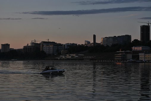 Лодка, Пруд, Вода, Судно, Город, Водоем