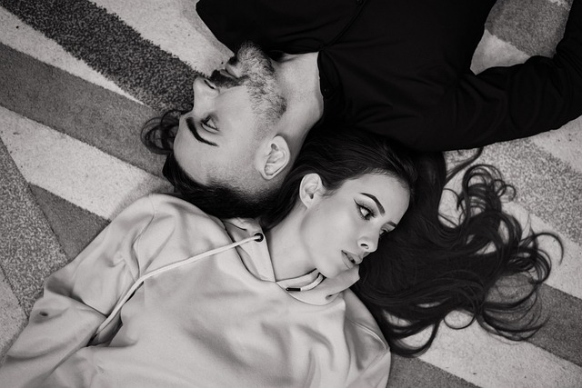 Free Black And White Couple Photoshoot photo and picture