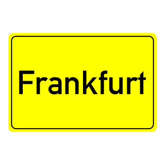 Free Frankfurt Place-Name Sign vector and picture