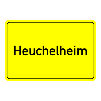 Free Heuchelheim Place-Name Sign vector and picture