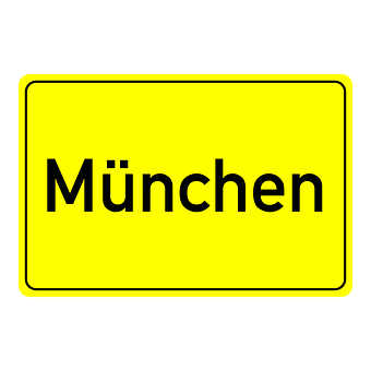 Free Munich Place-Name Sign vector and picture