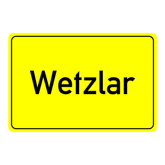 Free Wetzlar Place-Name Sign vector and picture