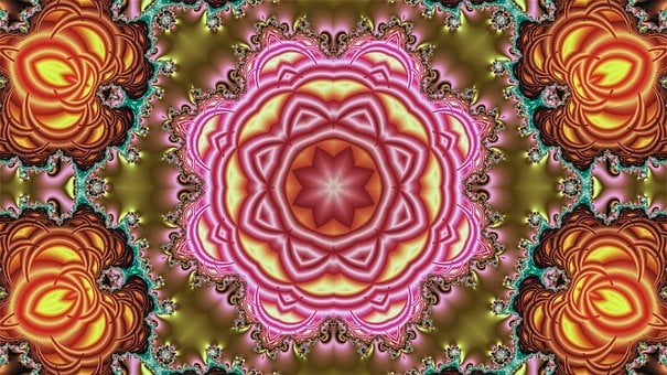 Mandala, Abstrakt, Hintergrund, Design
