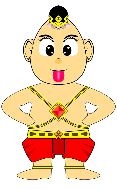 Free Golden Boy Thai Boy illustration and picture