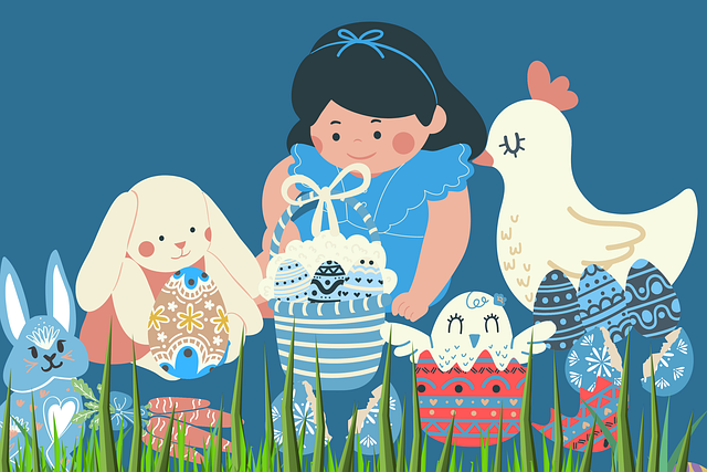 Easter, Пасхальный, Кролик, Цветы, Яйцо