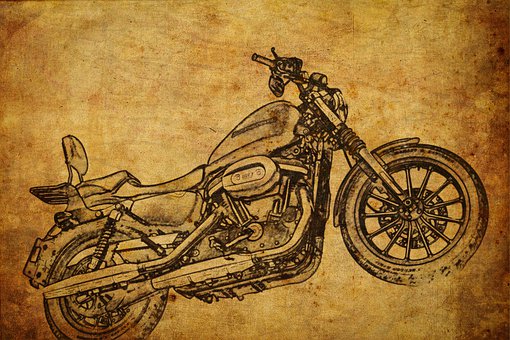 Free Motorcycle Sketch illustration and picture