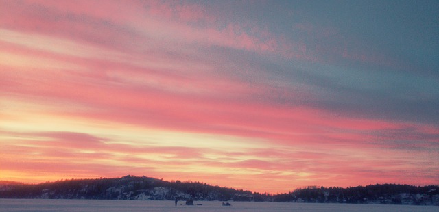 Free Sunset Winter photo and picture