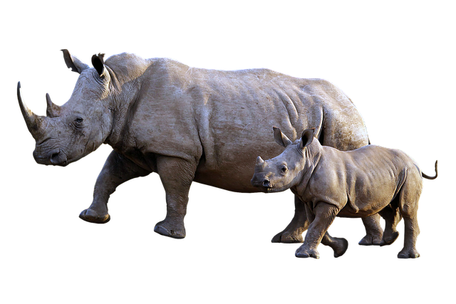 Free rhinoceros nature animals illustration