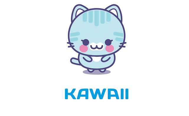 Free Kawaii Cat vector and picture