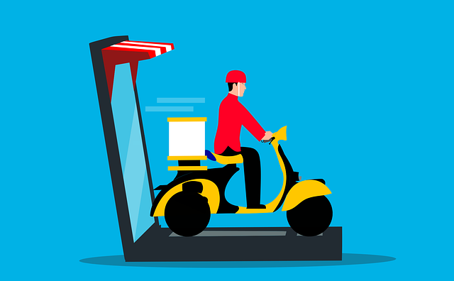Silueta de motocicleta de trabajo