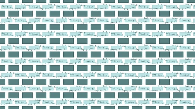 Free brick wall bunting background illustration