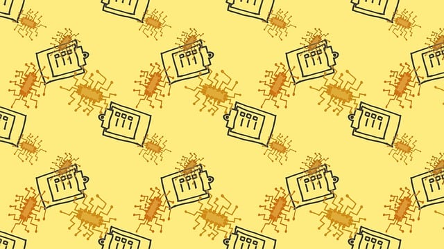 Free clipboard computer chip background illustration