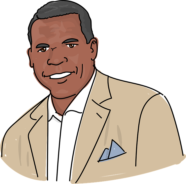 Free men black smile vector