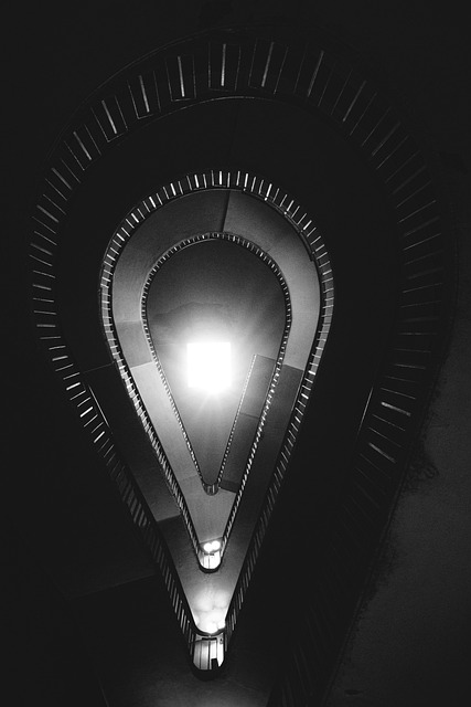 Free Black And White Staircase photo and picture