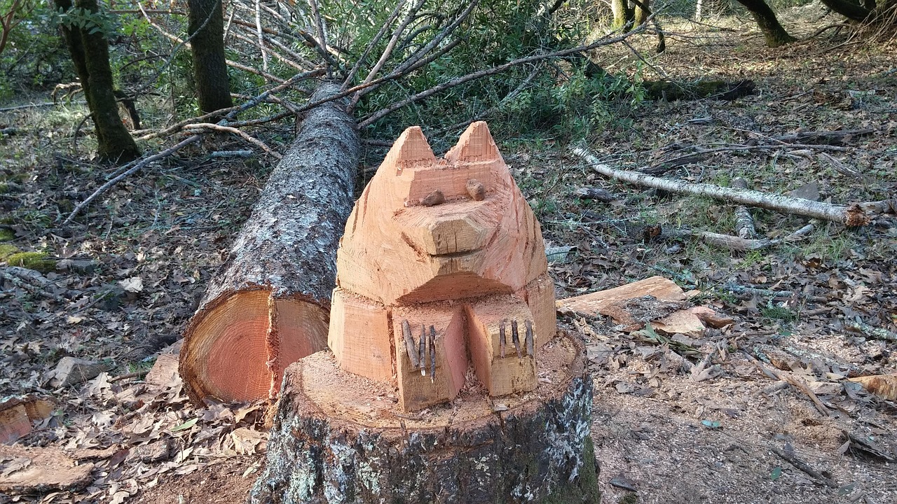 Sculpture Murale Arbre De Vie En Bois - Art Populaire Fait Main