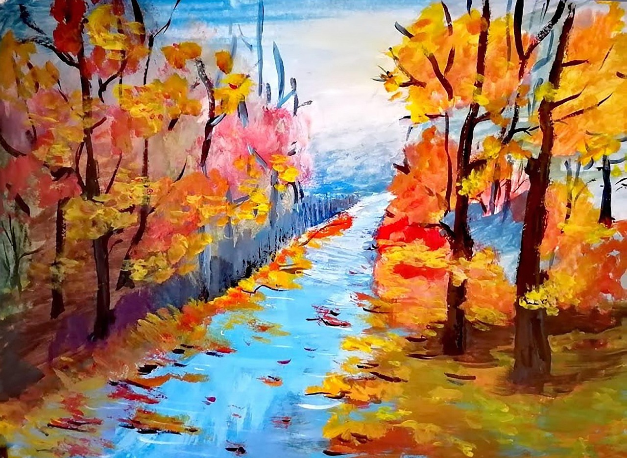 Fabelhafte Herbst Baum Malen Bilder