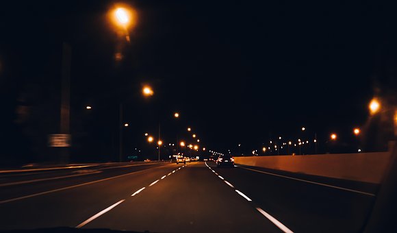 Free Night Road photo and picture