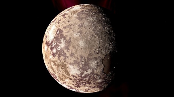 Lua, Planeta, Universo, Céu Estrelado