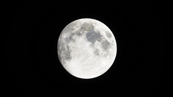 Luna, Lua, Lua Cheia, Paisagem Lunar