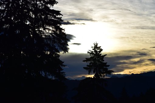 Véspera, Humor, Pôr Do Sol, Nuvens