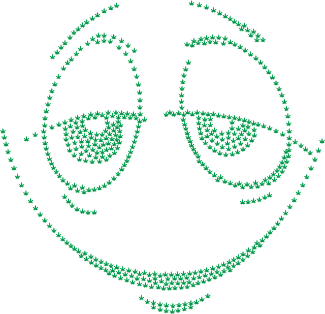 Free emoji leaf high vector