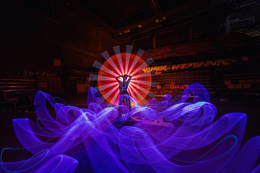 Free Night Shoot Light Painting illustration and picture