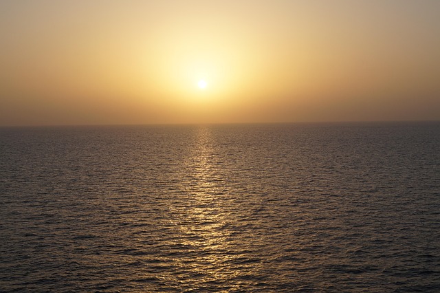 Free Sunset Sea photo and picture