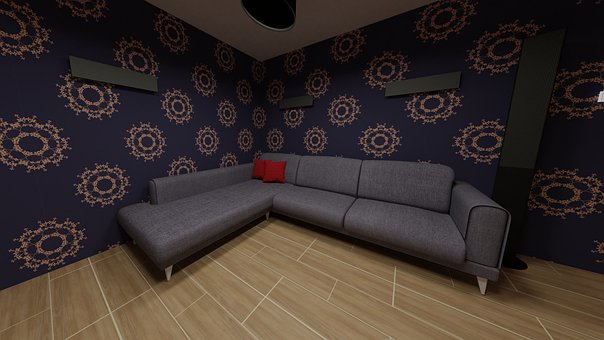 Free Corner Loudspeakers illustration and picture