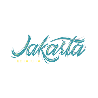 Jakarta, Indonesia, Kota, Bokstaver