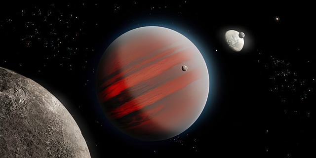 Free brown dwarf space planet illustration