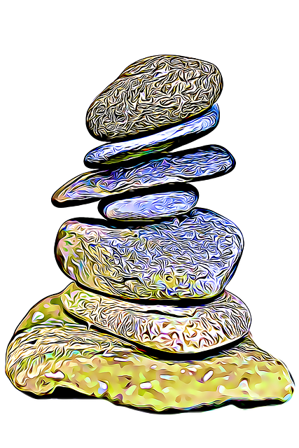 Free stones zen stack illustration
