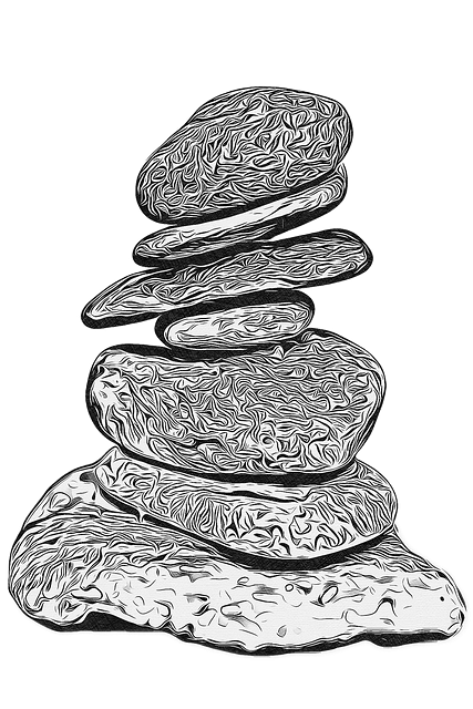 Free stones zen stack illustration