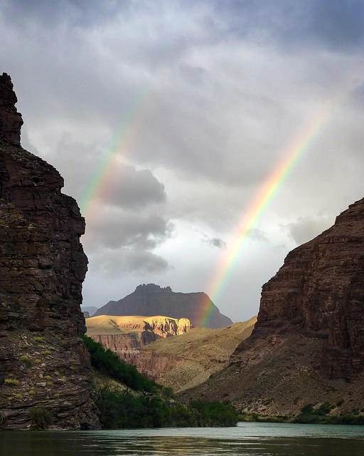 Grand Canyon, Colorado -Flod, Regnbue