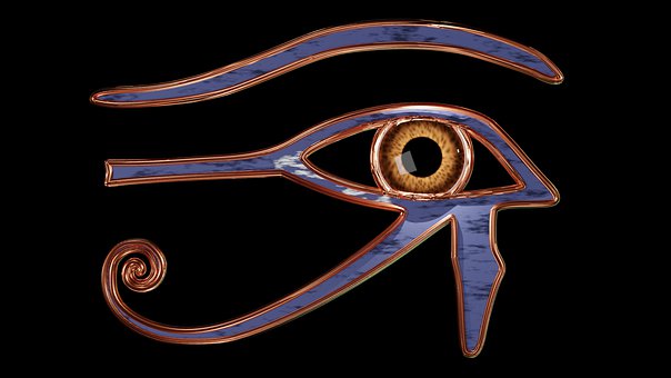 Eye Of Horus, Øje Af Ra, Egypten, Guld