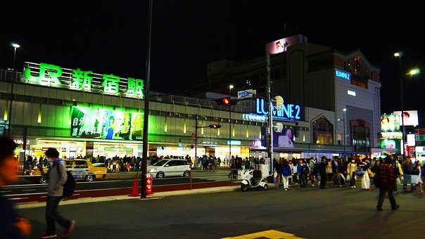 Estação, Shinjuku, Tóquio, Metrô