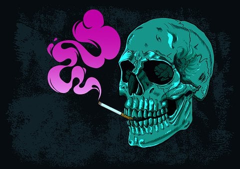 Free Skull Smoke illustration and picture