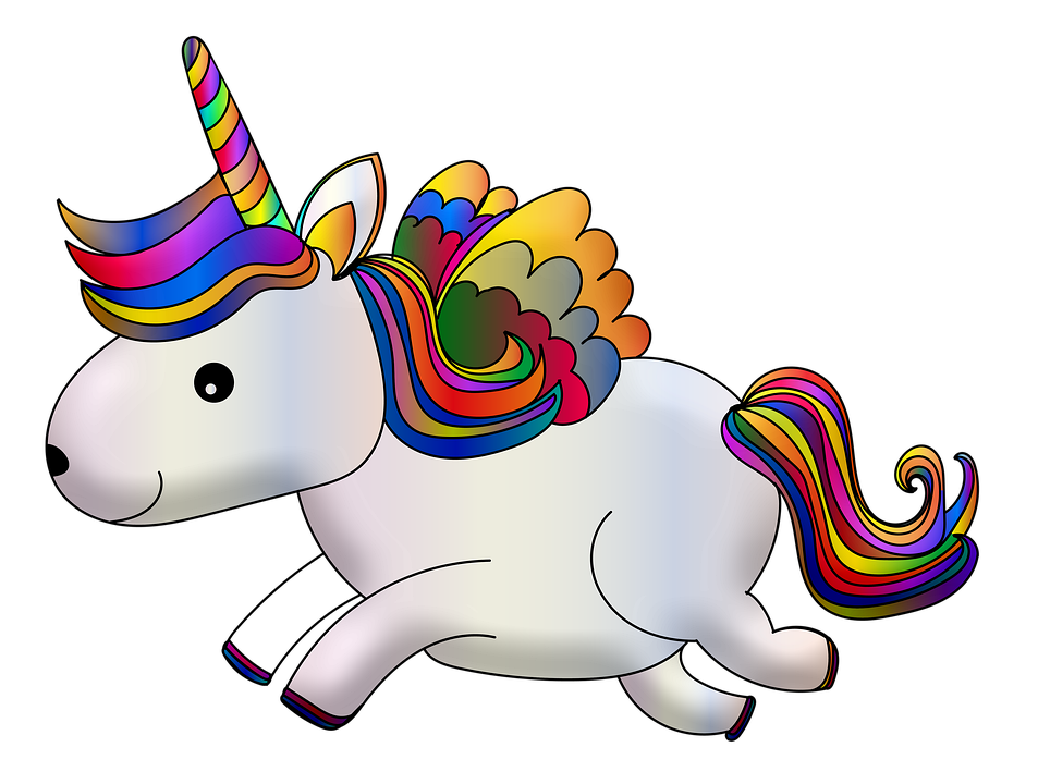 Unicórnio Colorido Desenho Animado - Imagens grátis no Pixabay