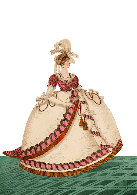 Free woman dress vintage illustration