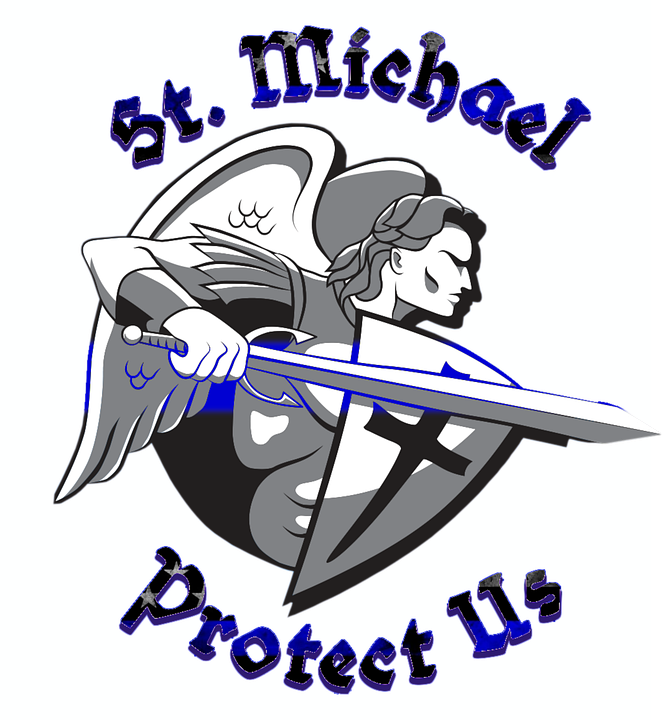 Download Saint Michael Protect RoyaltyFree Stock Illustration Image